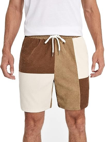 Men's Print Drawstring Waist Track Shorts