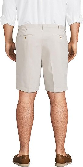Mens Comfort Waist 9in Chino Shorts