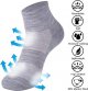 Men's 90% Wool Athletic Thin Running Moisture Wicking Socks, 3 Pairs