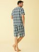 Men's Summer Cotton Pajamas Shorts Set
